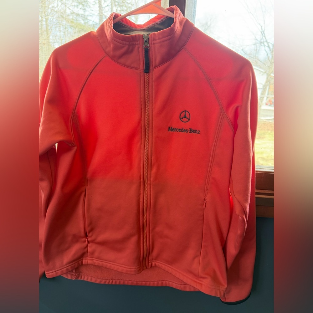 Mercedes-Benz Women’s Utility Jacket in Coral Red